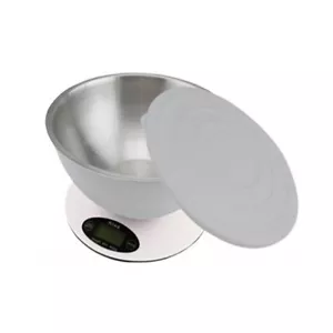 BILANCIA PESA ALIMENTI DISPLAY LCD CUCINA TAZZA ACCIAIO INOX INOSSIDABILE - T - Foto 1 di 9