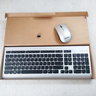 Russian layout Silver Wireless Keyboard and Mouse kit KBRFBU71 for Lenovo - Image 1 of 4