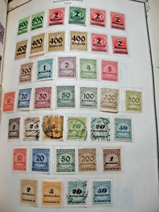 1920's Sheet(s) of 74 Germany Stamps from 1929 Scott's Album - Picture 1 of 2