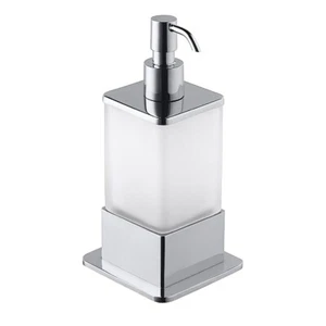 Dispensador de jabón BASA latón vaso de leche cromo 200 ml para baño y cocina >> Independiente - Imagen 1 de 5