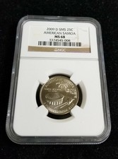 2009-D SMS  25c American Samoa Quarter NGC MS68