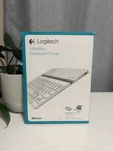 π€ LOGITECH Ultra Thin Keyboard Cover For Ipad 2 Ipad 3rd & 4th Gen -Silver-GUC - Picture 1 of 20
