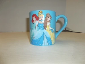 Disney 3 Princess Coffee Tea Mug 14oz Cup Blue Ariel Cinderella Belle - Picture 1 of 4