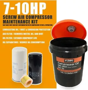 Juego de mantenimiento de compresor de aire industrial 7-10 HP - Imagen 1 de 3