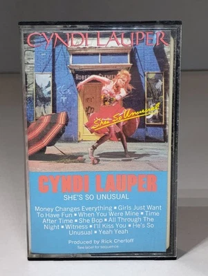 Vintage Original 1983 Cyndi Lauper - She's So Unusual Cassette Tape - Image 1 of 4