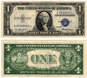1935 F USA 1 Dollar Banknote United States America Cir P416D2 Silver Certificate - Picture 1 of 1