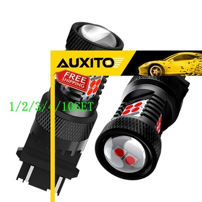 Bombilla trasera LED de parada de freno 3157 roja súper brillante Canbus sin errores 1 ~ 10 juego Foto 1 de 4