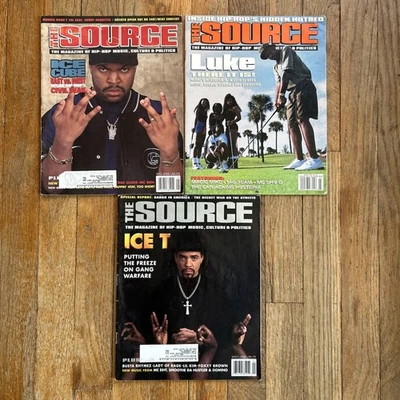 The Source Magazine Lot Of 3 Uncle Luke Ice T Ice cube 1994-96 - Image 1 of 4