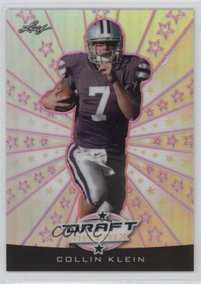 2013 Leaf Draft Matrix Pink /10 Collin Klein #DM-CK1 Rookie RC - Image 1 of 2