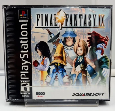 Final Fantasy IX Sony Playstation PS1 FF 9 Etiqueta Negra  Foto 1 de 4