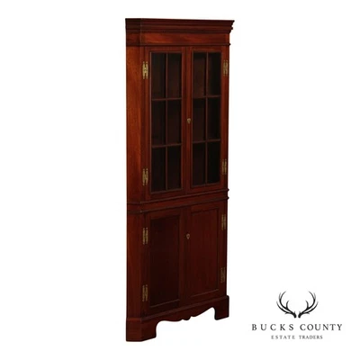 Gabinete de esquina Craftique Chippendale estilo caoba Foto 1 de 4