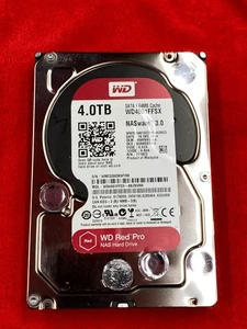 WD RED PRO 3.5" SATA 4TB 7200RPM NAS HARD DRIVE NASWARE3.0 64MB CACHE WD4001FFSX - Picture 1 of 3