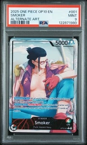 Smoker OP10-001 - One Piece Royal Blood Alt Art - PSA 9 - Picture 1 of 2