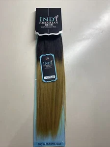 INDI BRAZILIAN_REMI_100%_Human Hair_WEAVING 14"_#TT1B/27 - Picture 1 of 5