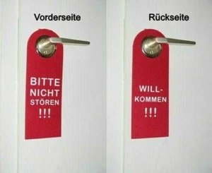 10 Stück GKA Türschild Filz Türhänger Bitte nicht stören Willkommen Filzschild - Bild 1 von 2