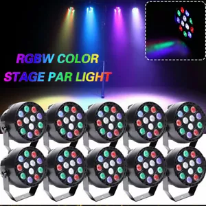 10PCS Lixada 30W RGBW 12LED PAR Stage Lighting DMX512 Party Bar Club Light Q9Q8 - Picture 1 of 11