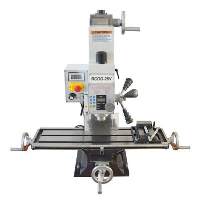 RCOG-25V Precision Mill/Drill Bench Top Mill And Drilling Machine 110V 27*7  • 1,868.37$