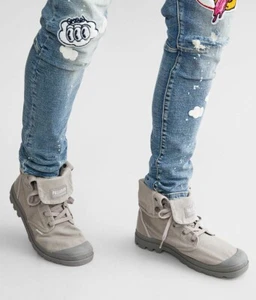 Palladium Mens Pampa Baggy Canvas Boot Gray Titanium NEW Size 11.5 Hi Rise Urban - Picture 1 of 8