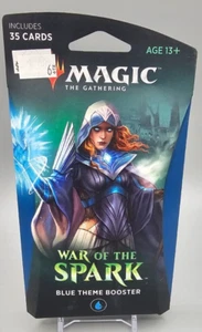 Magic The Gathering War Of The Spark 35 Cartas Booster Pack AZUL Tema Nuevo - Imagen 1 de 1