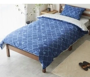 Pokemon Center Original Suminoe Blue Quilt Comfort Cover Ghost Pattern Single - Picture 1 of 2