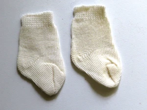 Ecru Socken Größe 1 Für Puppen Von 25 Bis 40 CM Ref "1-C" - Picture 1 of 2