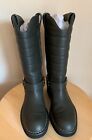 100% Authentic Chanel Leather Moto Boots