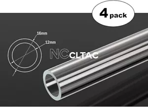 None Chamfer Crystal Link Tube, 16Mm OD, 1000Mm, Clear, 4-Pack acrylic - Afbeelding 1 van 2