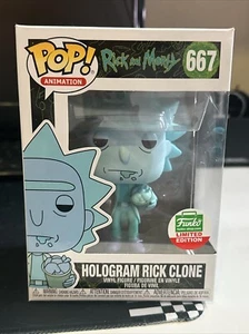 Funko Pop! Animation Rick and Morty #667 Hologram Rick Clone New Vinyl Figure - Picture 1 of 2