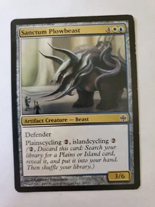 MTG Magic The Gathering Card Sanctum Plowbeast Artifact Creature Beast Alara Reb - Picture 1 of 2