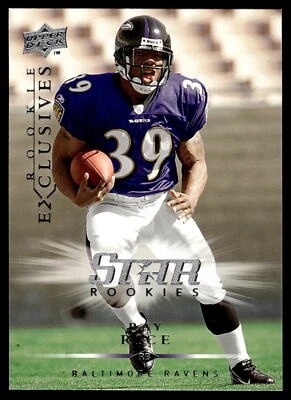 2008 Upper Deck Rookie Exclusives #RE42 Ray Rice Rookie Baltimore Ravens - Image 1 of 2