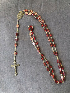 Catholic Rosary Beads Saint Therese Pray for US