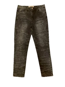 Refinery Republic Boys Denim Jeans Dark Blue 18 Polycotton Button Zip 5 Pocket - Picture 1 of 8