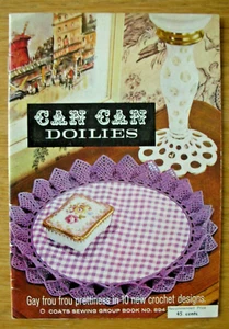 Coats crochet Pattern Book 894 - CAN CAN DOILIES - 10 Designs in VGC - Picture 1 of 1