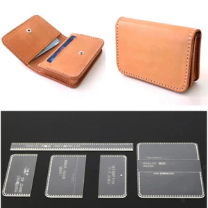 5x/ Acrylic Wallet Pattern Stencil Template Leather Craft DIY Tool - Picture 1 of 2