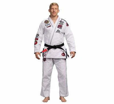 Fuji Suparaito Lightweight Mens Brazilian Jiu-Jitsu BJJ Gi - XTR Edition White - Image 1 of 4