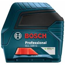 Bosch GLL100GX-RT Green-Beam Self-Leveling Cross-Line Laser 
