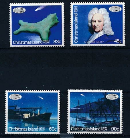 [BIN11234] Christmas Island 1986 Halley's Comet good set of stamps very fine MNH Cover
