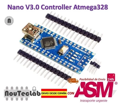 Nano V3.0 Controller Board Atmega328P Compatible Arduino Nano V3 CH340 - Imagen 1 de 4
