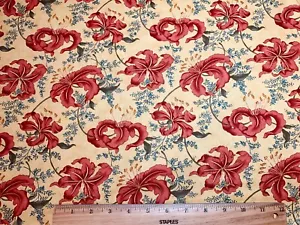 Cotton Fabric TIGER LILIES Floral Jan Patek Lilies of the Field MODA FQ - Picture 1 of 3