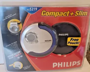 Cuffie Philips Compact + Slim Lettore CD AX5215 17 con Custodia Telecomando Nuove Sigillate - Foto 1 di 5