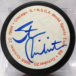 STAN MIKITA Chicago Autographed 1988 Sports Expo Hockey Puck Signed