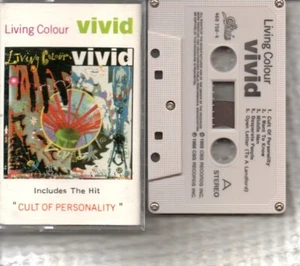 LIVING COLOUR - Vivid - Cassette Tape Album *Playtested* - Picture 1 of 2