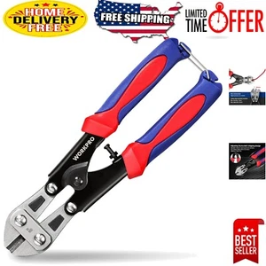 Spring-Loaded 8-Inch Bolt Cutter with Anti-Slip Handles for Precision Cutting - Picture 1 of 11