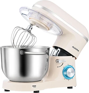 6.5QT 660W Tilt-Head Stand Mixer with 6 Speeds for Kitchen Use - Picture 1 of 7