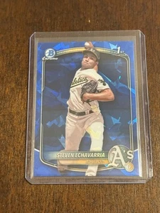 2025 Bowman Zaffiro Baseball Steven Echavarria "1° Bowman" - Foto 1 di 6