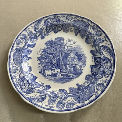Spode Blue Room Collection Rural Scenes Dinner Plate England 10 1/2” - Image 1 of 4