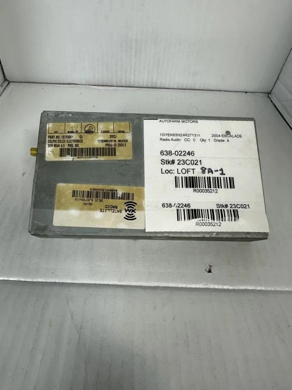 2005-2007 Pontiac Montana Radio 1512506 SV6 Satellite Receiver Module Opt U2K Foto 1 de 1