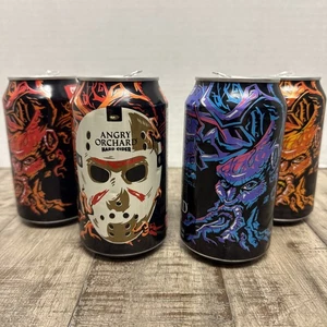 Angry Orchard Thriller Pack Full Set Of Cans Featuring Jason Mask - Picture 1 of 6