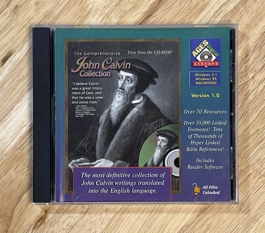 John Calvin Collection CD-ROM PC/Mac Educational Software Bible Commentaries HTF - Image 1 of 3