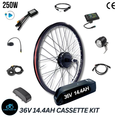 Ebike Conversion Kit 27.5" 36V 14Ah LG Battery 36V 250W Rear Motor Cassette 7-11 - Image 1 of 4
